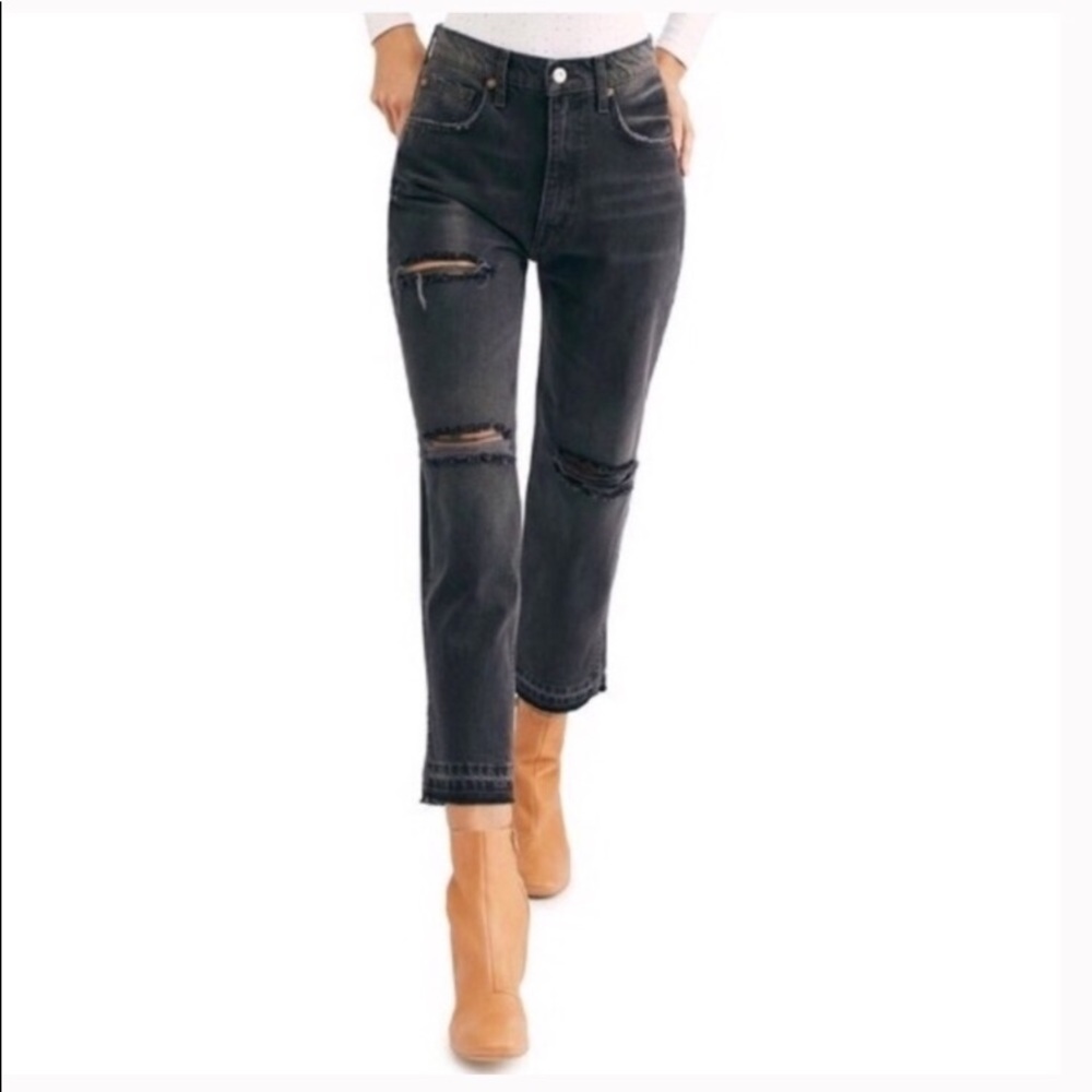 LAST CHANCE Free People Lita crop straight jeans